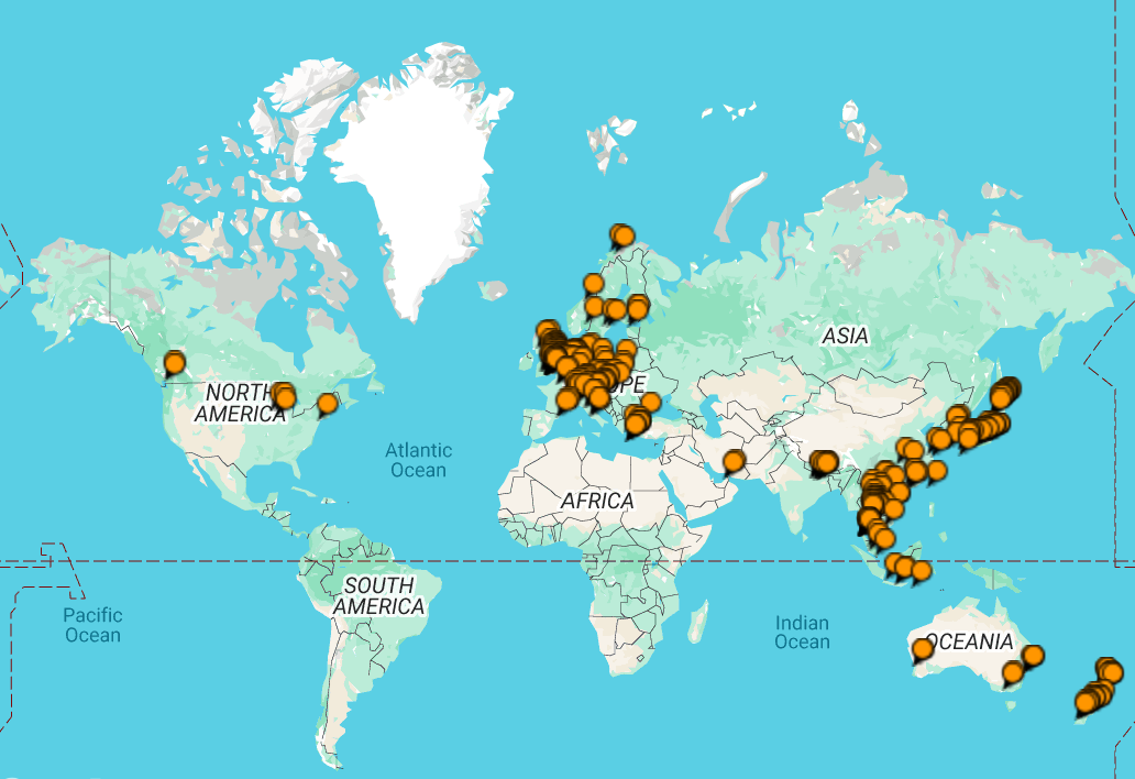 Kitsuchart's Travel Map