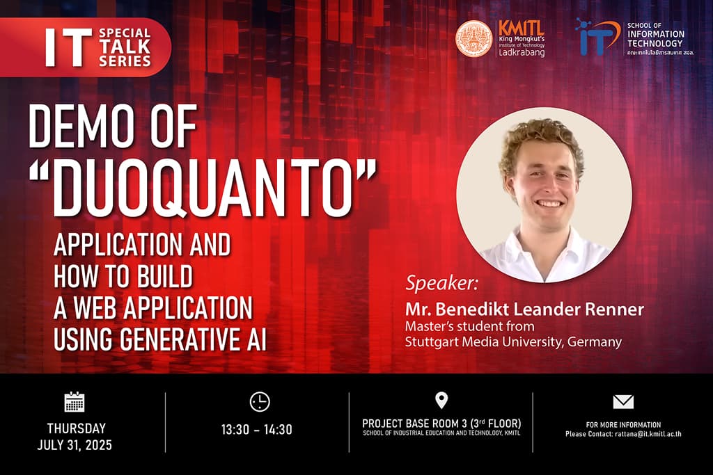 📣 Special Talk Invitation “DuoQuanto” application and How to Build a Web Application Using Generative AI