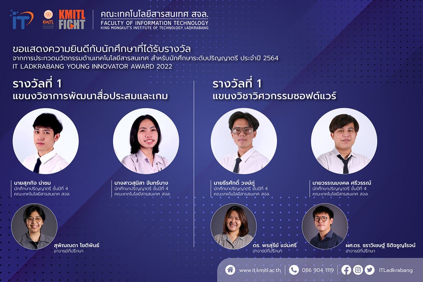 ประกาศผลรางวัล “IT Ladkrabang Young Innovator Award 2022”