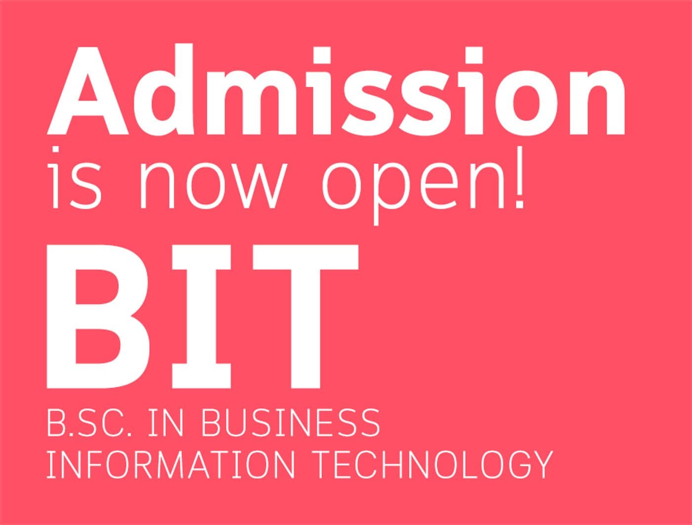 รับสมัครคัดเลือกบุคคลเข้าศึกษาต่อระดับปริญญาตรี สาขาเทคโนโลยีสารสนเทศทางธุรกิจ (หลักสูตรนานาชาติ)  คัดเลือกโดยพิจารณาจาก Portfolio ครั้งที่ 1/2
