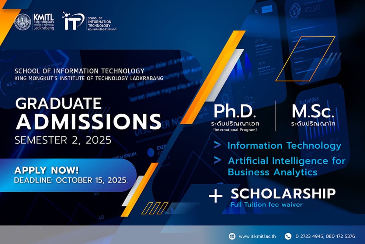 Graduate Admission Application (Master-Doctorate) School of Information Technology Ladkrabang 2/2568 Graduate Admission Application (Master-Doctorate) School of Information Technology Ladkrabang 2/2568
